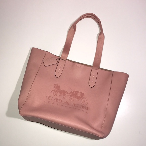 Coach Handbags - New Coach pink leather Grove tote